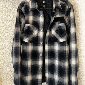 Stussy Monochrome Plaid Overshirt